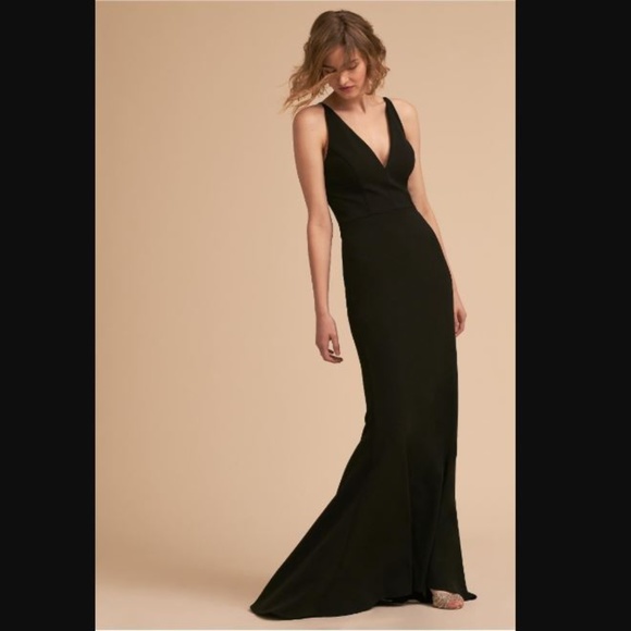 bhldn black bridesmaid dresses